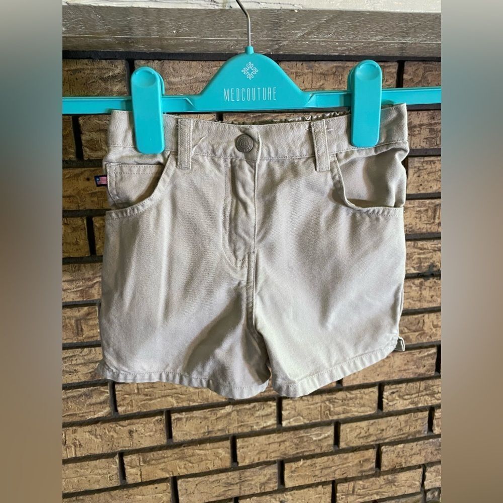 Tan kids shorts polo jean co